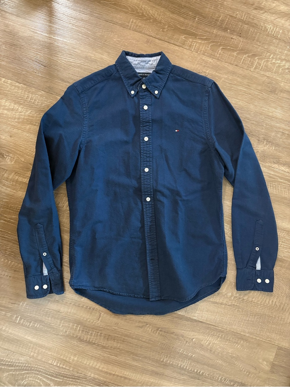 Tommy Hilfiger Navy Button-Down Oxford Shirt